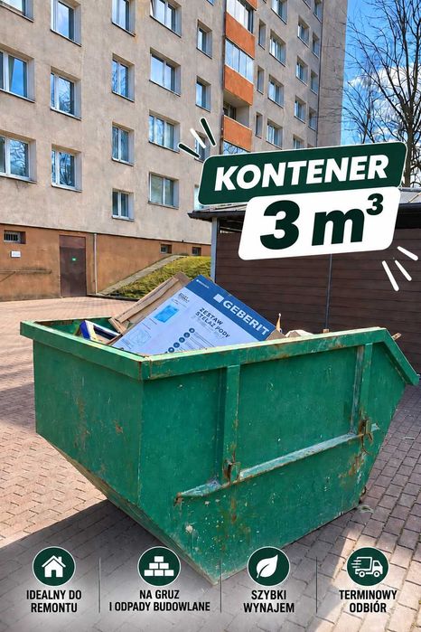 Wywóz Gruzu Śmieci Odpadów Remontowych Budowlanych Wynajem Kontenerów WORKI BIG BAG Sulejówek