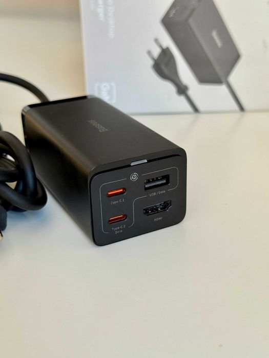 Zasilacz Baseus 67W, GaN 5, USB-C, USB-A, HDMI. Lublin