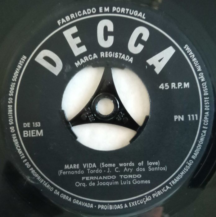 Fernando Tordo	- - - - -	The Windmills of Your Mind	- - - - -	Single