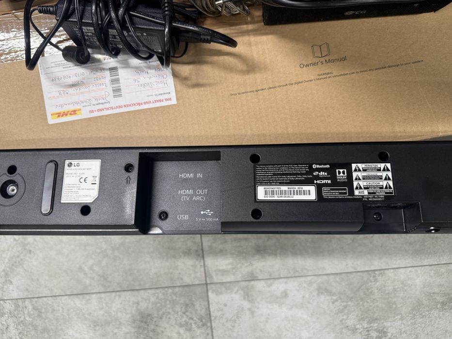 Soundbar LG  SJ4R subwoofer