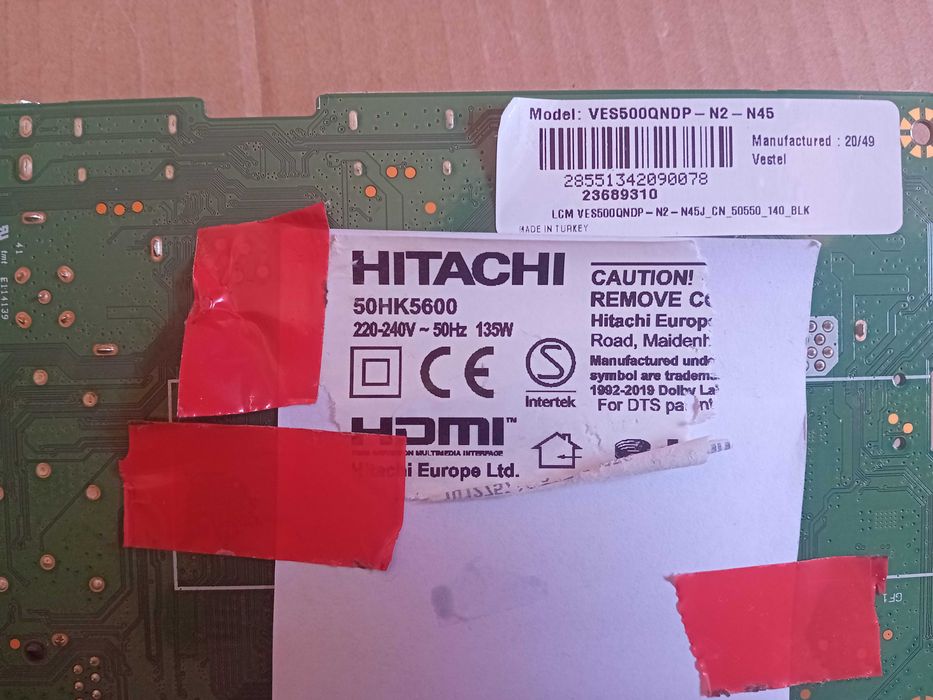 placa de tv   hitachi 50hk.5600