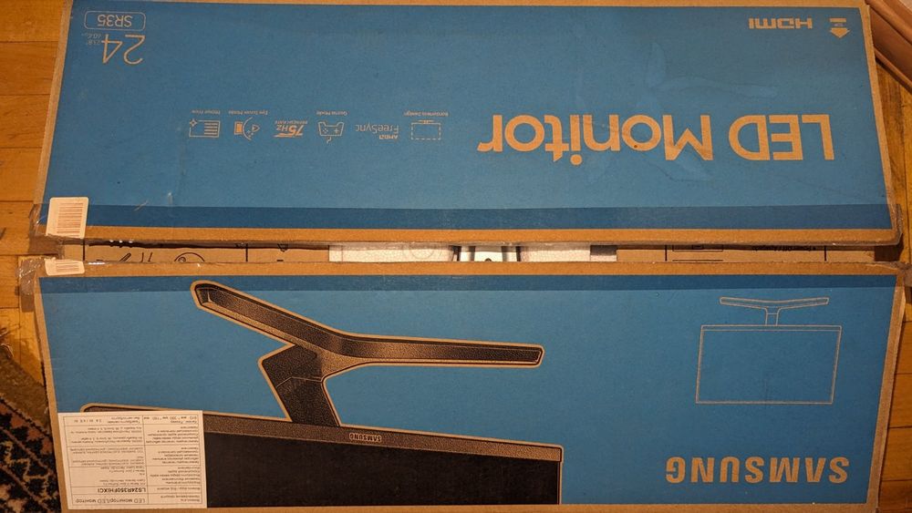 Монітор Samsung S24R350 робочий,але матриця розбита