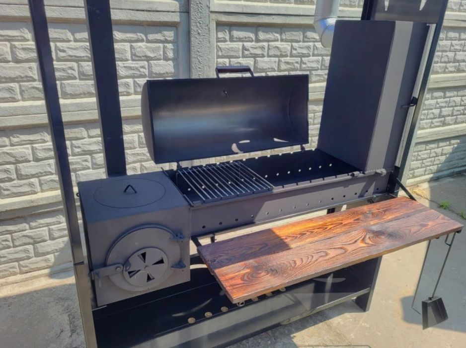 4мм! ХІТ СЕЗОНУ! Мангал з Дахом/Кришою + Коптильня + Піч під казан