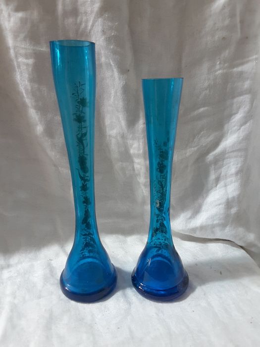 Jarras antigas pintadas à mão - tam 23cm e 20cm