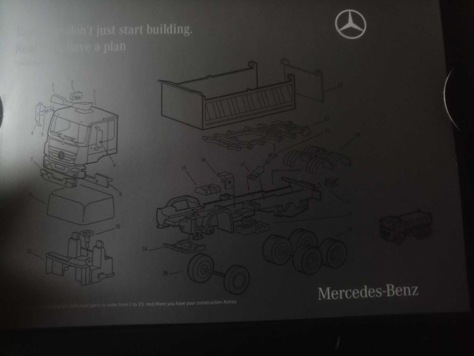 Модель авто mercedes actros оригинал конструктор