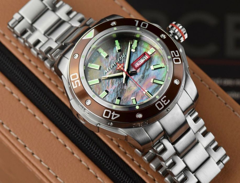 Часы ARAGON Superjet 346BRN NH36A 44mm. Automatic 500 MT.