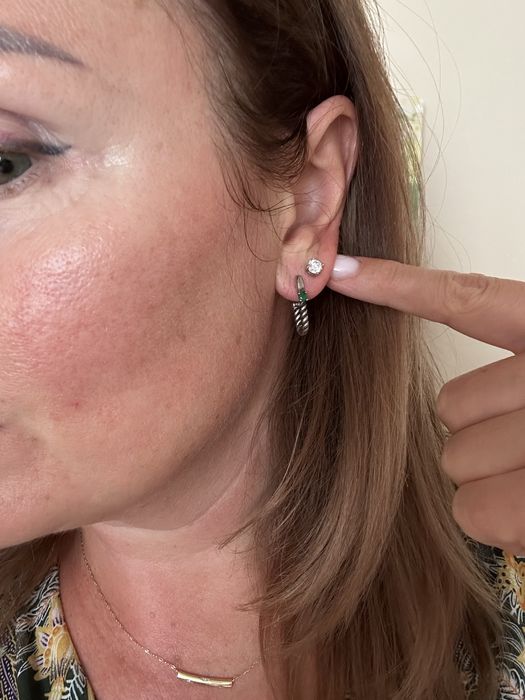 Сережки жемчужные , серьги с изумрудом серебро 925