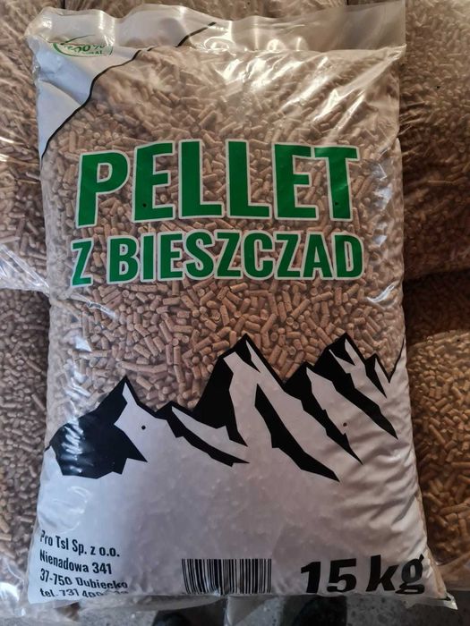 Pellet sosnowy Jasny czysty 6mm worek 15kg Dostawa Gratis Dostepny