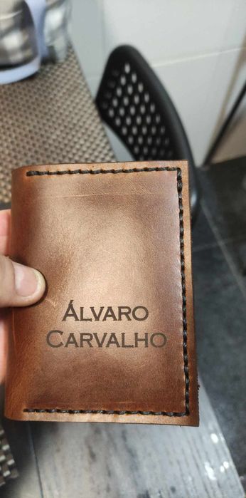 Carteiras para cartões e porta moedas em pele