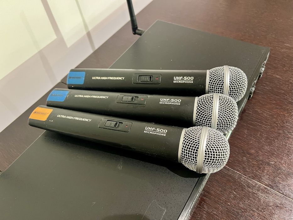 Mikrofony bezprzewodowe Omnitronic UHF 500