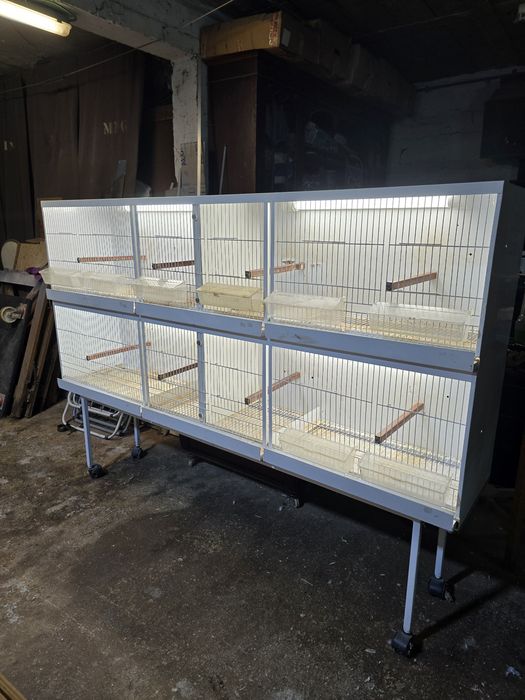 Gaiola de Criação com 4 Módulos e Iluminação LED