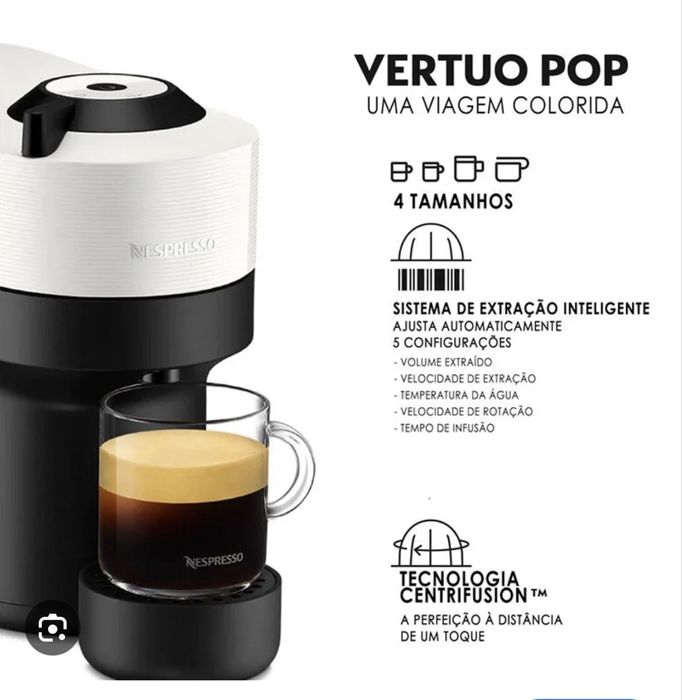 Maquina cafe nespresso branca