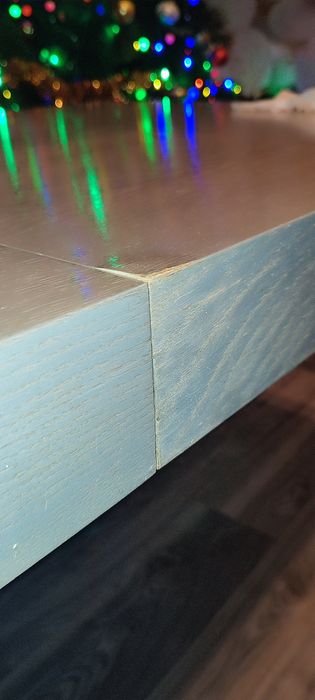 Stół drewniany 90/90 plus (2*40) kolor szary