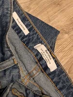 Niebieskie dżinsy (Bershka Skinny Highrise)