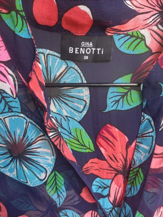 Koszula, tunika w kwiaty, r. 38