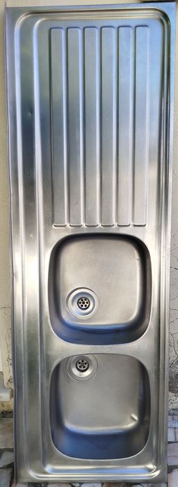 Lava-loiça com 2 cubas de inox