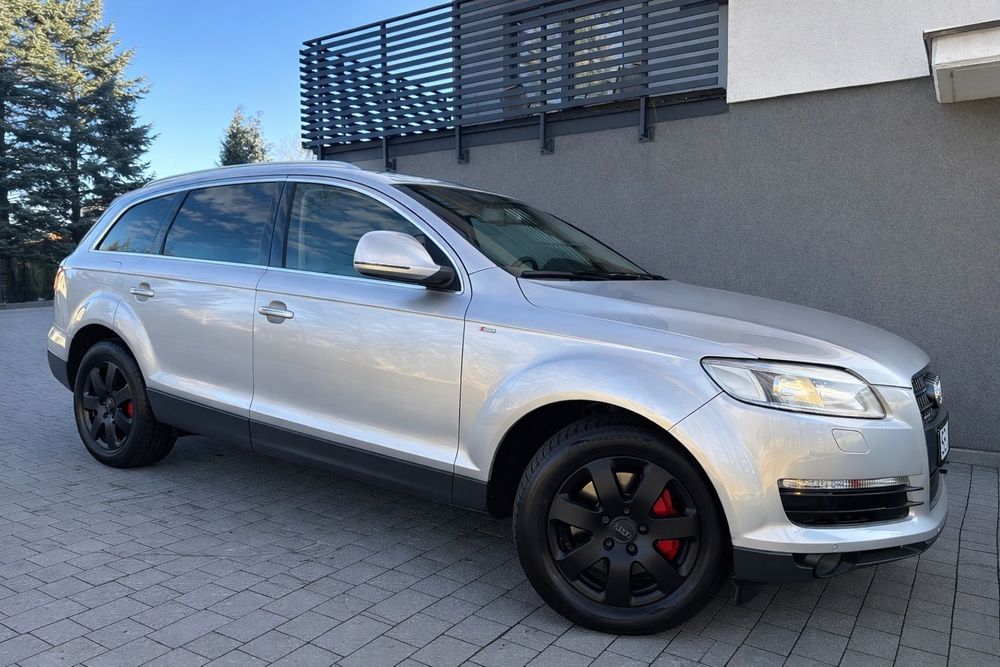 Audi Q7 4.2 FSI V8 350KM El. Klapa Kamera 7-Osób HAK Super Stan ZAREJESTROWANA