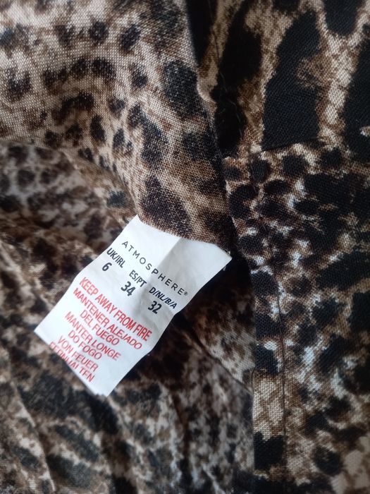 Długa spódniczka Atmosphere EUR 34, XS panterka must have boho