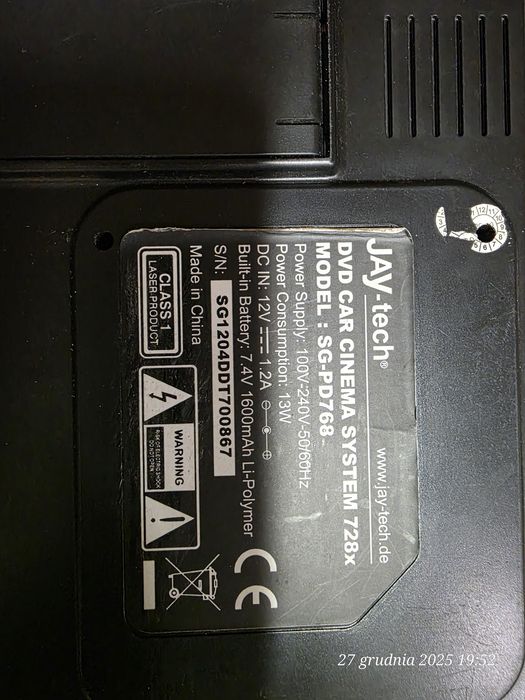Odtwarzacz DVD samochodowy, monitoring do auta