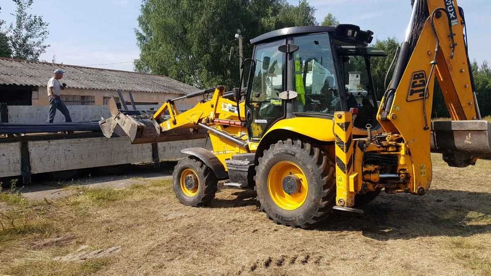 Usługi Koparko Ładowarką Kucie młotem, Koparka, wykopy , transport 20t