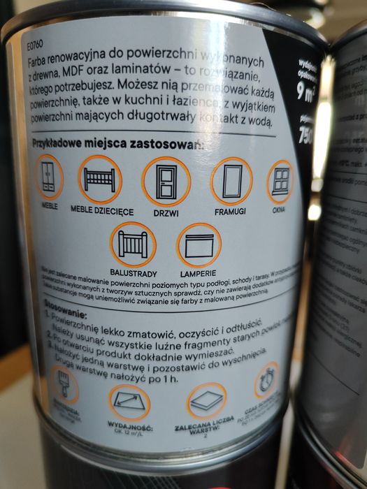 Farba do drewna MDF i laminatów