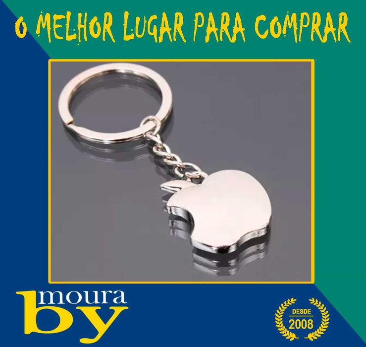 Porta chaves emblema Apple