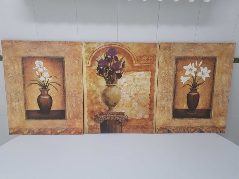 Flower Vase Paintings – 3 Units
