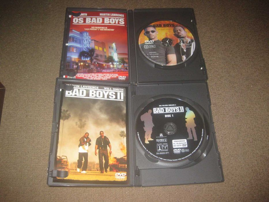 Colecção em DVD "Bad Boys" com Box Arquivadora
