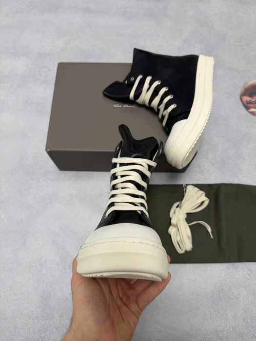 кеды кроссовки Rick Owens Ramones High 42 43 Leather maison margiela