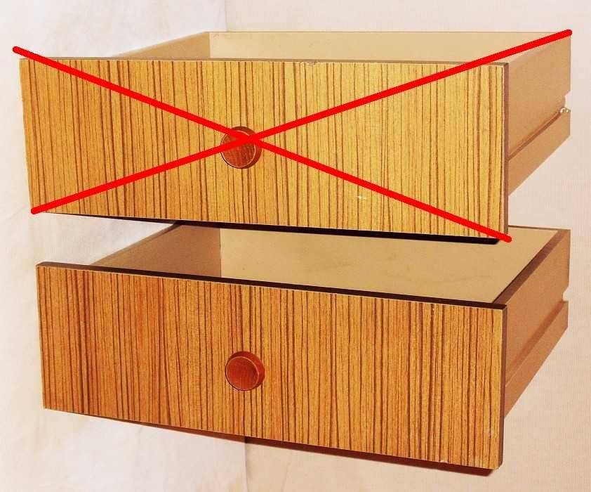 Szuflada do meblościanki MONIKA Łódzka Fabryki Mebli, wyrób PRL, RETRO