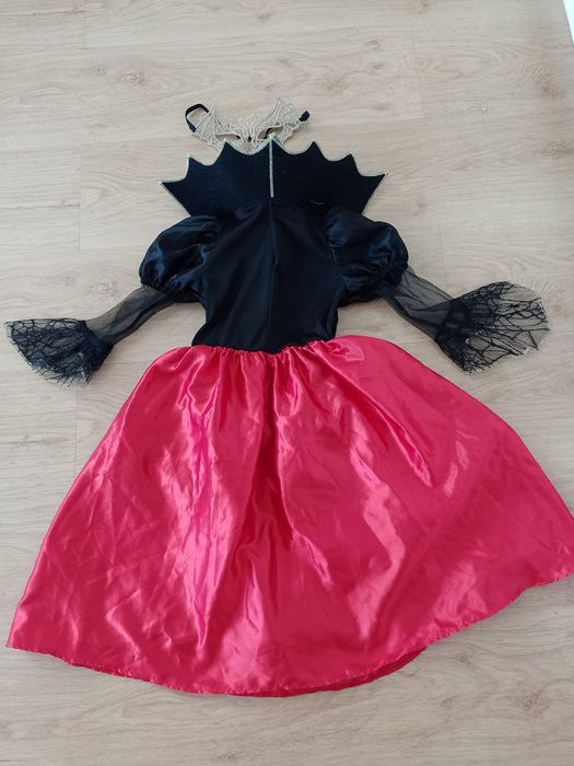 NOWY strój karnawałowy WAMPIRZYCA WRÓŻKA CZAROWNICA  98/104 (4)