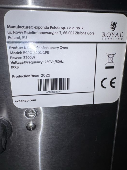 Piec do pizzy Royal Catering