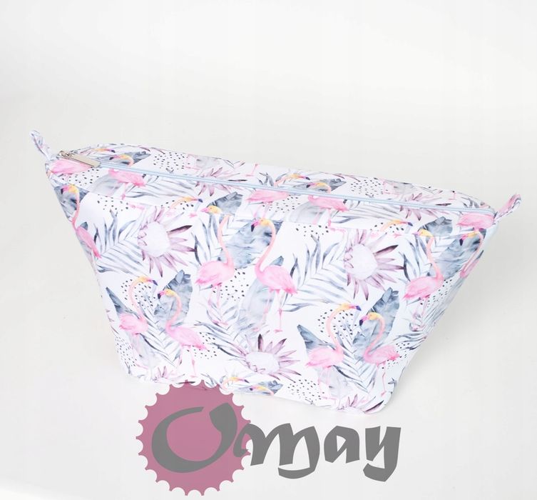 PASTELOWY organizer do OBAG SHARM flamingi wkład VIP 2 kieszenie OMAY
