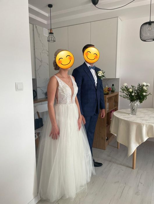 Suknia ślubna na wzrost 160-165 cm s/m