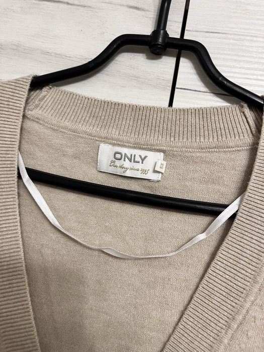 Beżowy sweterek kardigan XS Only sweter