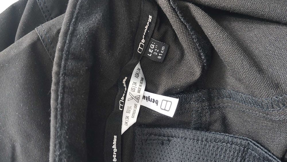 Spodnie Berghaus Vapourlight Fast Hike Pant - black/black