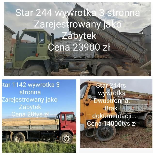 Star 244  Star 1142 wywrotka 3 stronna