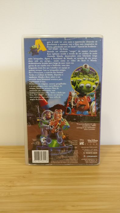 Cassete VHS: Toy Story - Os Rivais 1996