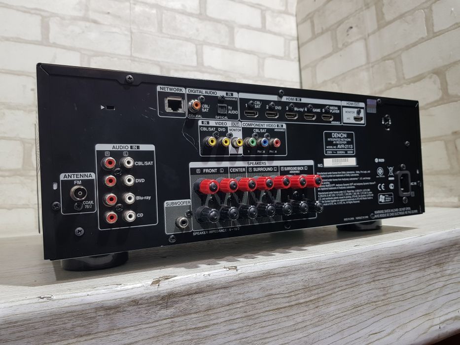 Пульт! 7.1 AV ресивер DENON AVR-2113, (+2) 125 Вт/кан.,HDMI, USB, LAN,