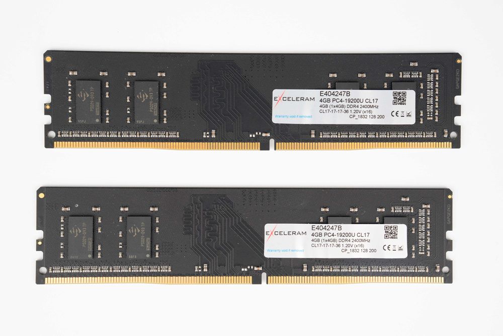 Оперативна памʼять Exceleram DDR4 4GB 2400 МГц PC4-19200U 8GB RAM ОЗУ