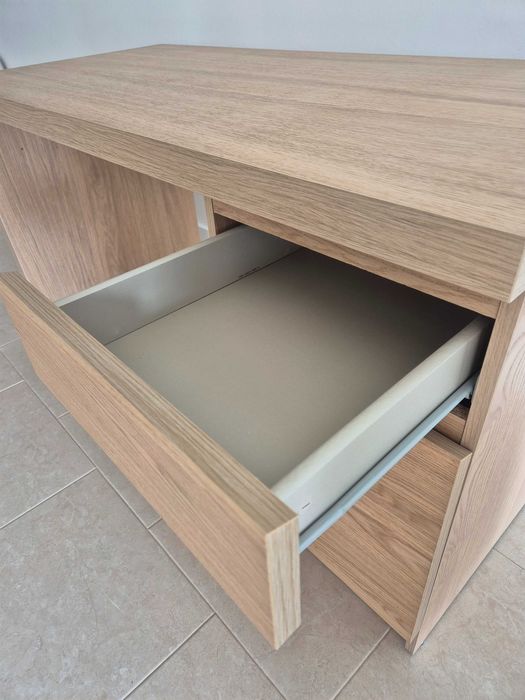 IKEA Secretária MALM 140x65 - Velatura em Carvalho