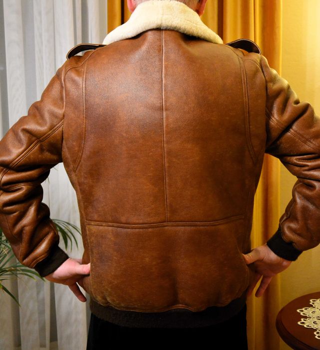 Kożuch męski / pilotka stan bdb XL -54