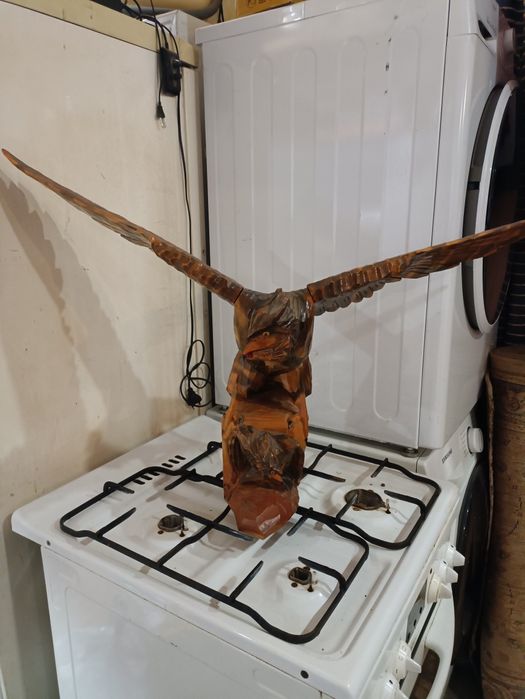 Орел дерев'яний великий статуетка