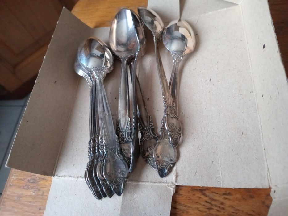 Набор советский мельхиоровый Троянда