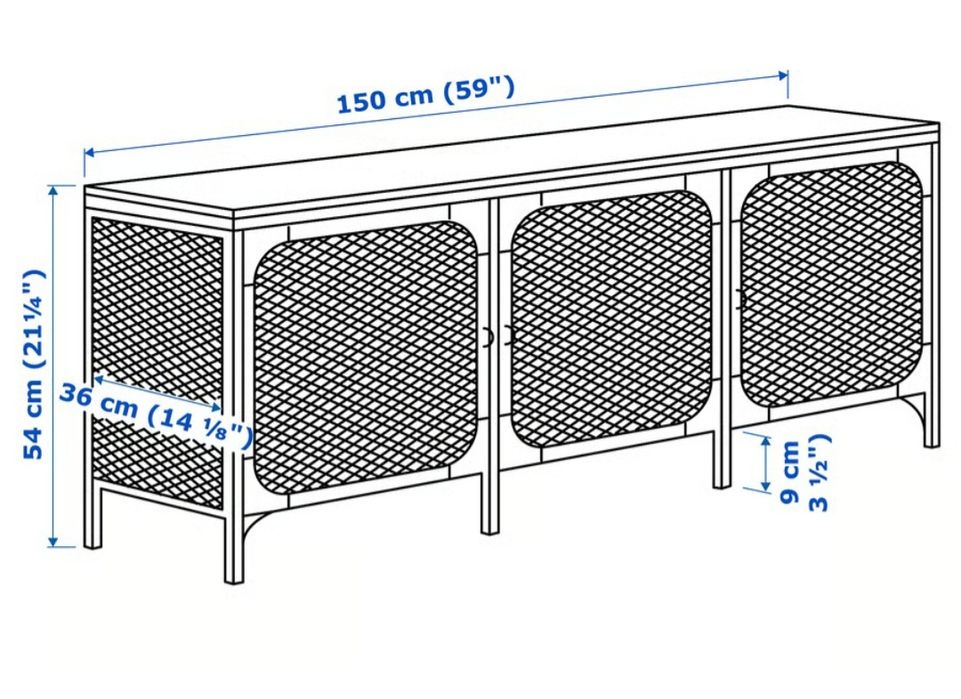 Móvel TV Ikea ferro e madeira
