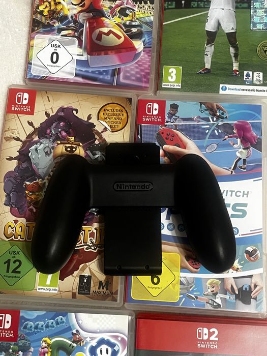 Nintendo Switch Oled Zestaw + Etui + 6 Gier