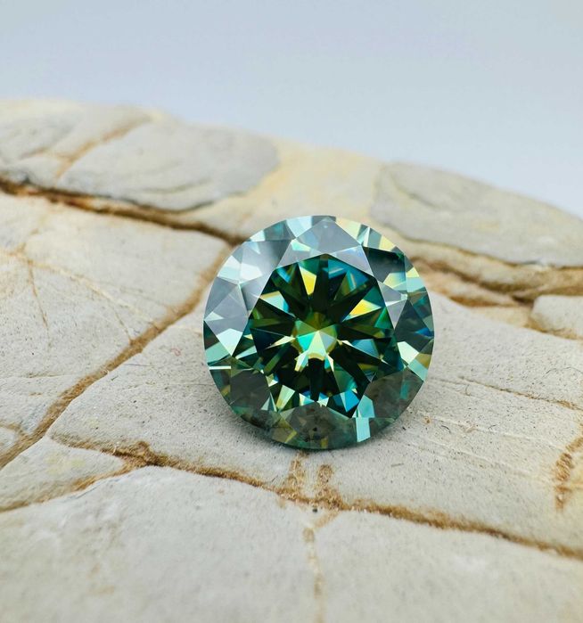 Diament Zielony 10mm 4CT VVS1-D Gratisy :) ŚWIĄTECZNE PROMOCJE !:)