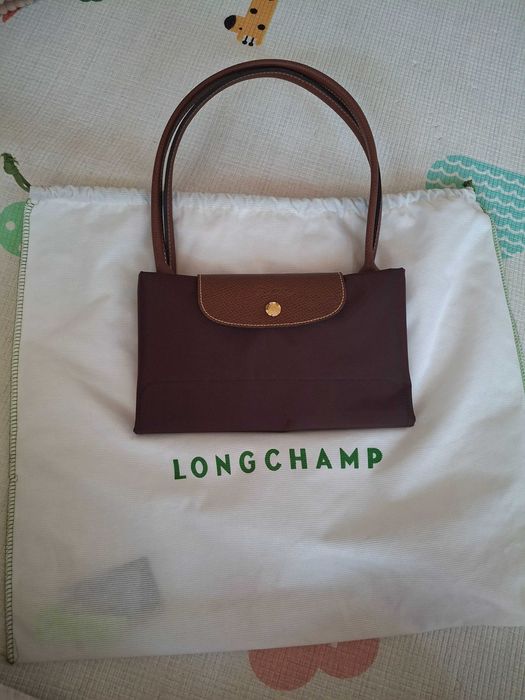 Longchamp le pliage large ciemny brąz