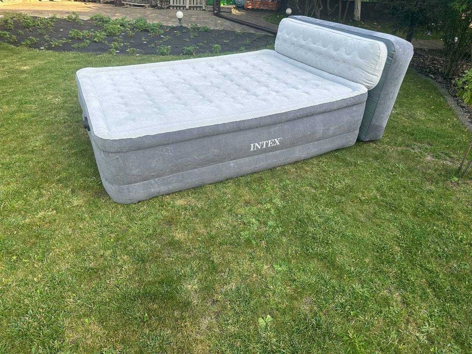 Надувне двоспальне ліжко Intex з вбудованим насосом ℹ️203х152х86(46)ℹ️