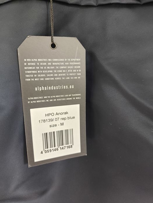 Kurtka wiatrówka Alpha Industries rozmiar M